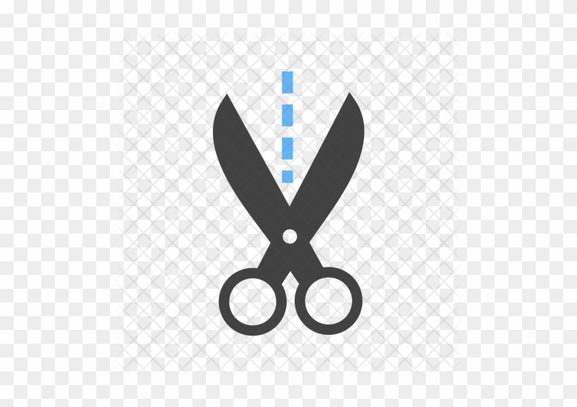 Scissor Icon - Scissor Cut Line Png #1163081
