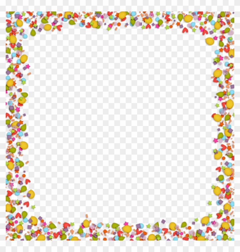 Confetti Clipart Border For Kids - Background For Microsoft Word #1163093