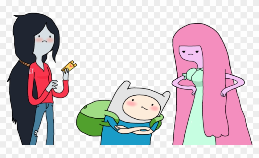 Princess Bubblegum Y Marceline By Axcell1ben - Finn Marceline And Princess Bubblegum #1163211