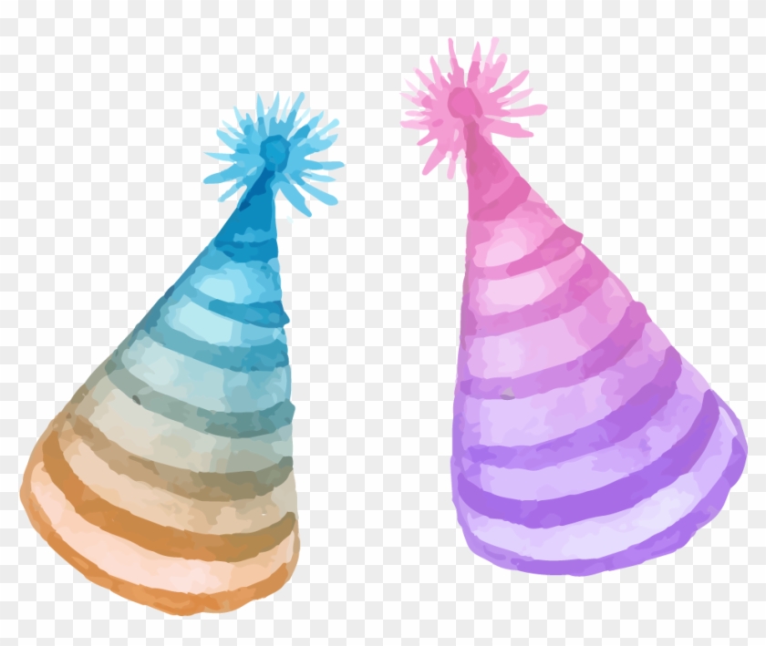 Watercolor Birthday Hat 1035*839 Transprent Png Free - Birthday Hat Watercolour Png #1163268