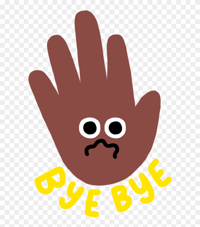 Sad Bye Bye Sticker By Maria Rodilla - Bye Bye Hand Gif #1163412