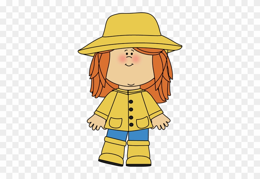 Girl Hat Clipart - Rain Came Down By David Shannon Activities #1163528
