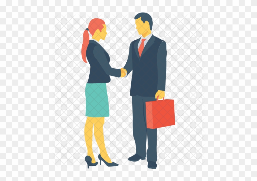 Shake Hand Icon - Meeting Client Png #1163573