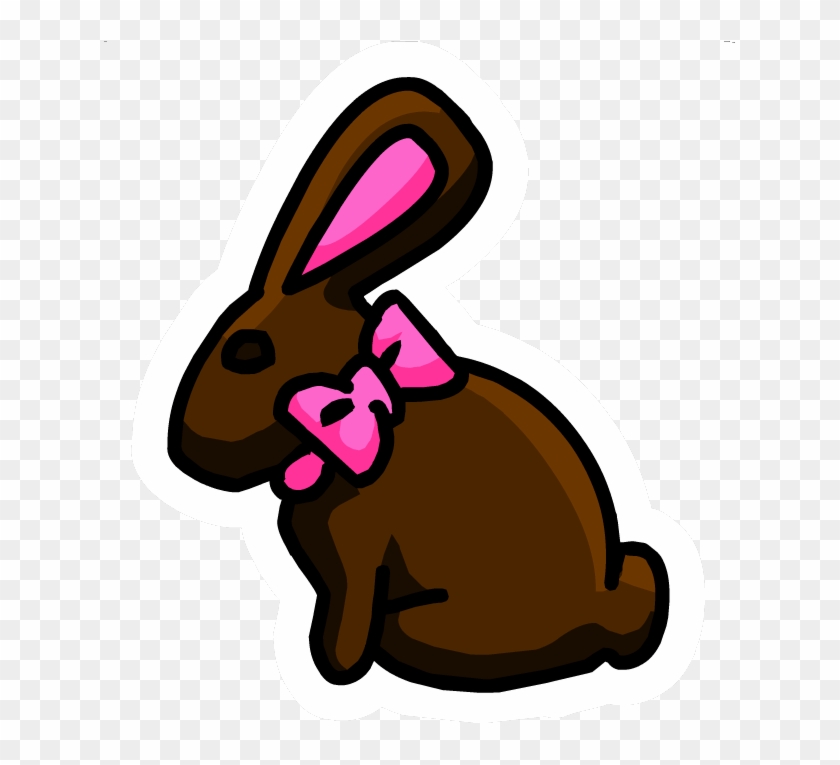 Chocolate Bunny Pin - Chocolate Bunny Free Clipart #1163632
