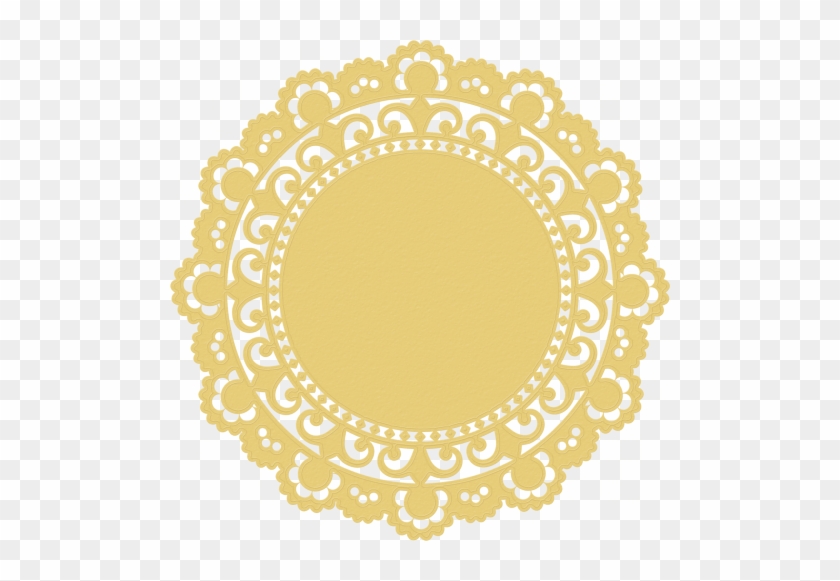 Marisa Lerin Doily 1 Yellow Asset Prague Embellishment - Blonda De Papel Vector #1163748