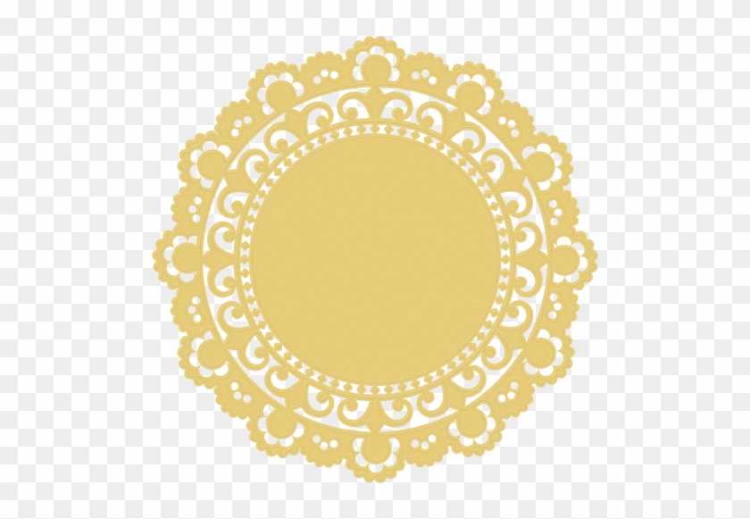 Marisa Lerin Doily 1 Yellow Asset Prague Embellishment - Blonda De Papel Vector #1163748