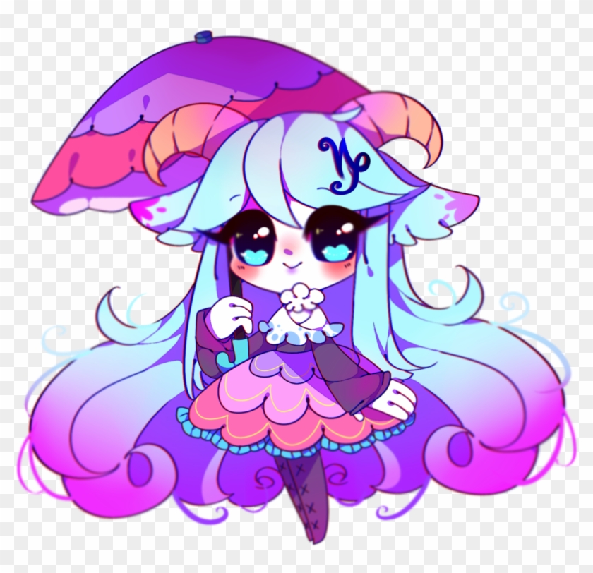 Umbrella Capricorn By Cyiera Umbrella Capricorn By - Chibi Capricorn #1163961