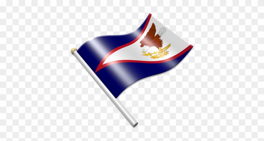 American Samoa Flag Clipart Icon - Flag #1163972