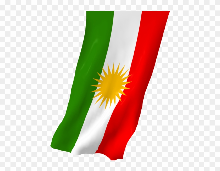 Kurdish Flag Clipart Png By Farhadguli - Kurdistan Flag Scroll Novelty Metal Magnet M-9321 #1163978