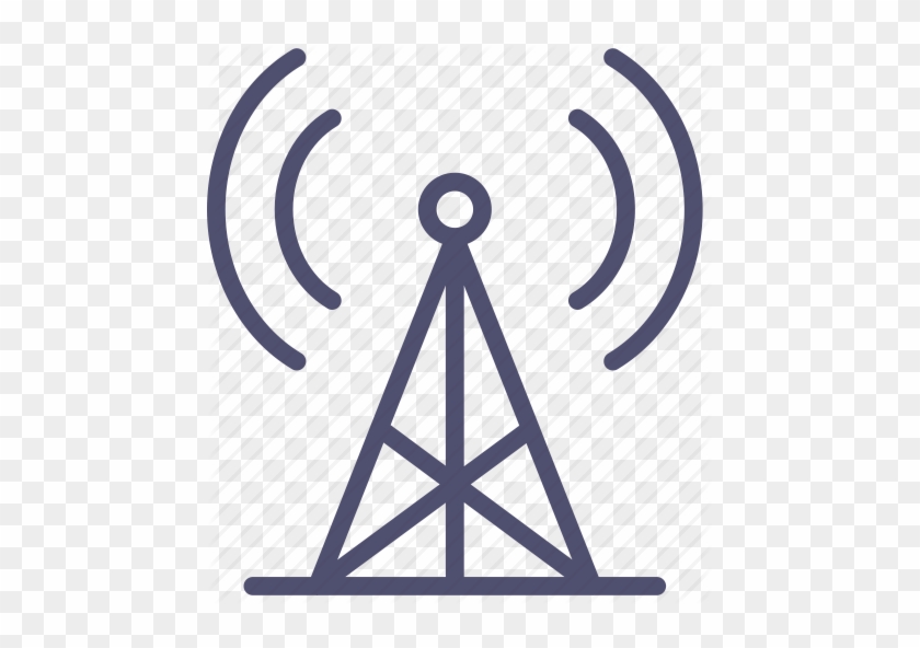 Vector Design Of Radio Tower Broadcast Icon Royalty - Radio Station Png #1164141