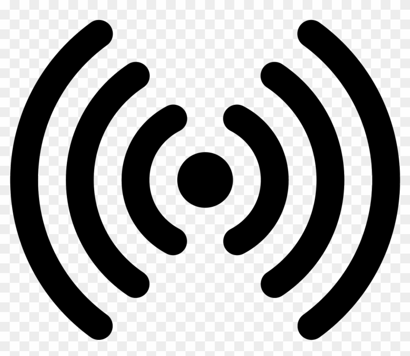 Radio Waves Icon - Radio Frequency Symbol #1164153