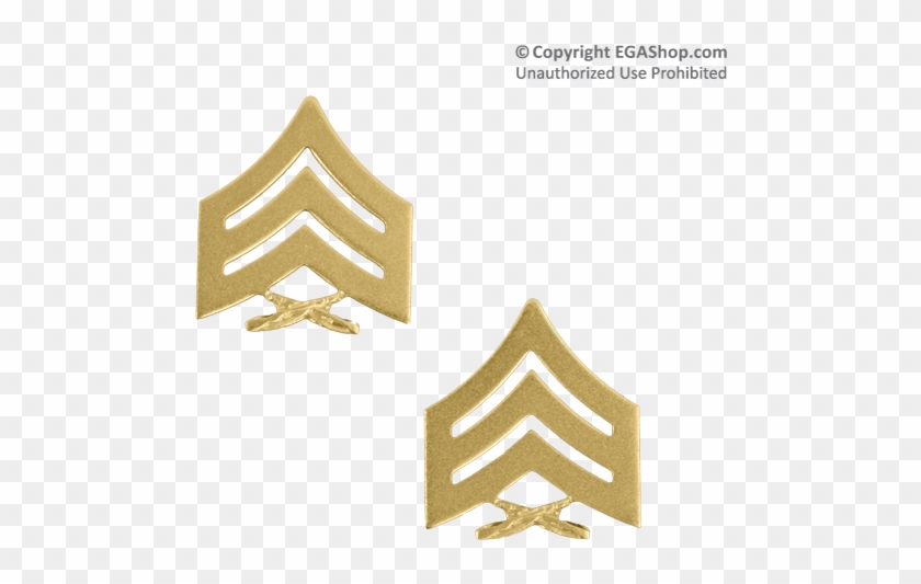 United States Marine Corps Usmc Chevron Satin Gold - Emblem #1164166