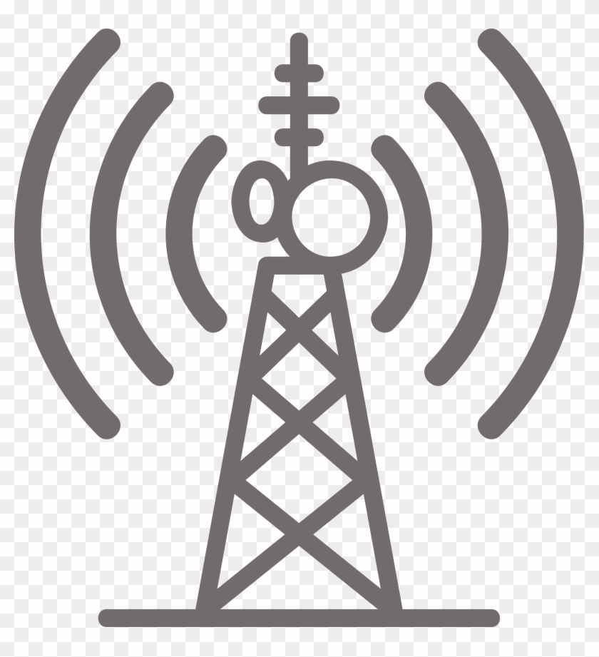 Free Radio Broadcast Clip Art - Telecommunications Tower Icon #1164168