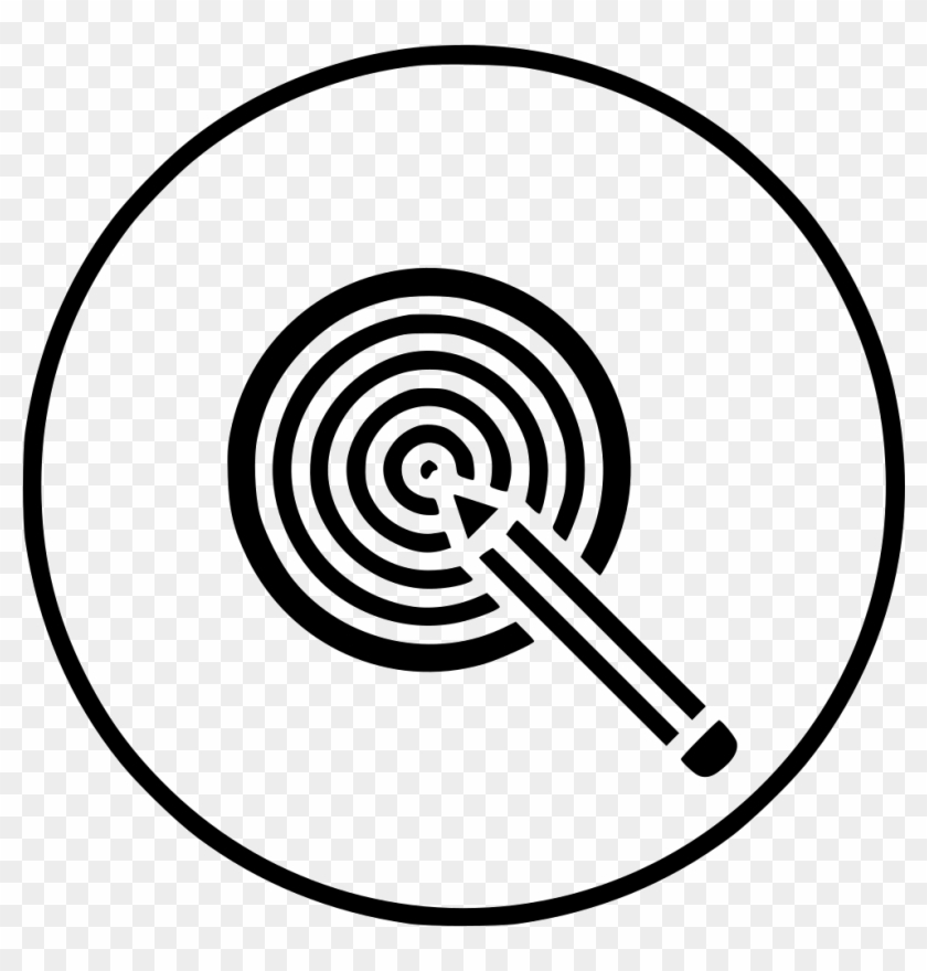 Pencil Dart Board Idea Goal Target Bullseye Comments - Bullseye #1164171