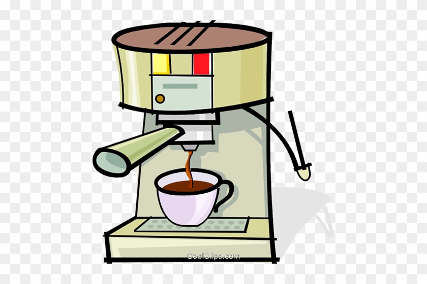 Coffee Maker Royalty Free Vector Clip Art Illustration - Totos #1164191