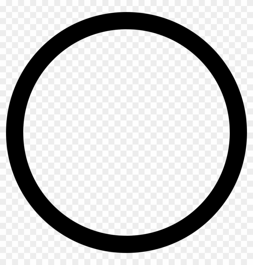 Radio Button Unselected Comments - Black Ring Png #1164234
