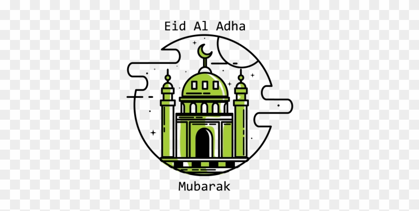 Eid Al Adha Mosque Design Illustration, Eid, Adha, - Mosque #1164255