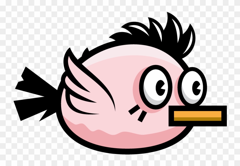 Grumpy Bird - Pink Flappy Bird #1164625