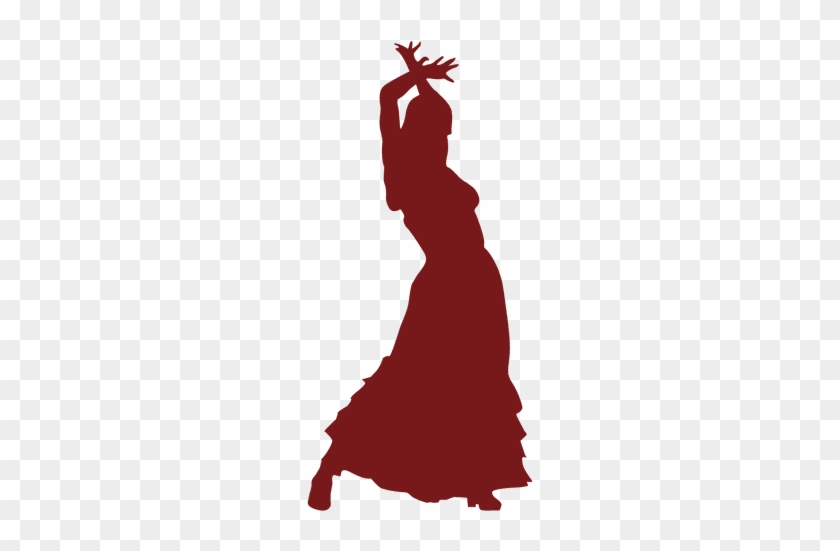 Flamenco Dancer Woman Hands Up Silhouette Transparent - Flamenco #1164707