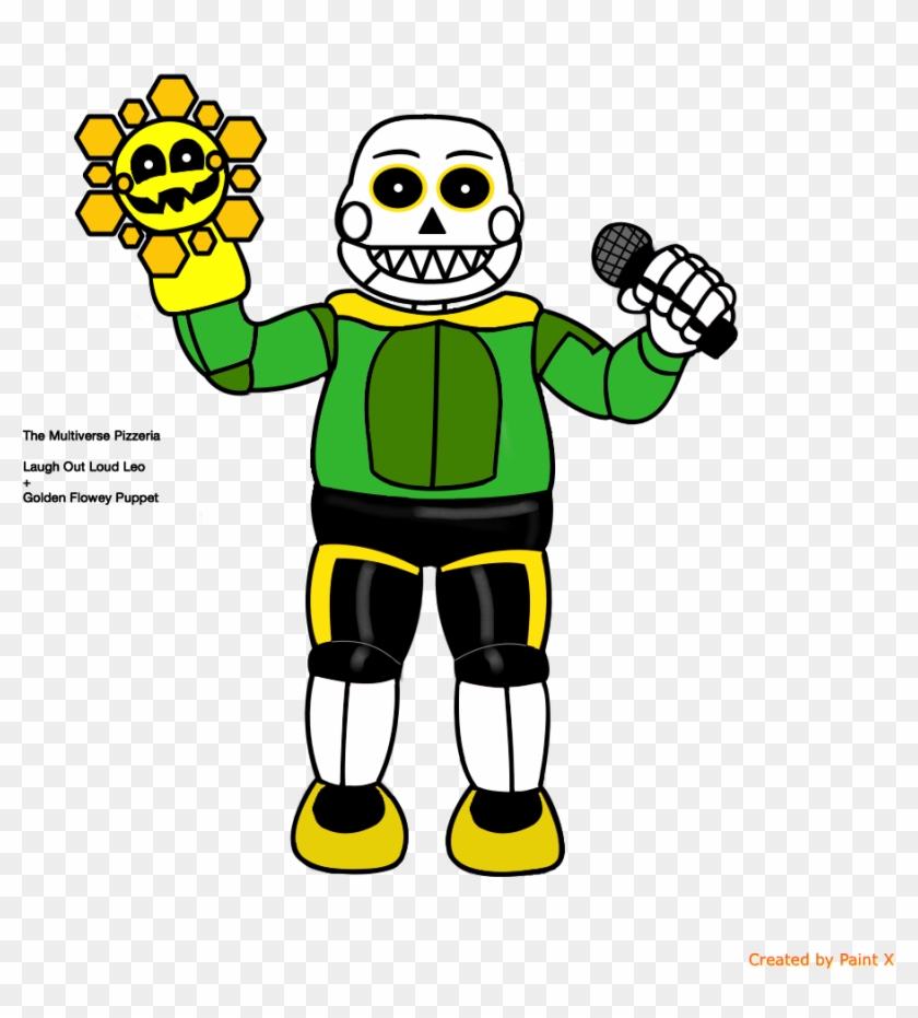 Laugh Out Loud Leo Sans Golden Flowey By Chesha18 - Flowey X Sans #1164761