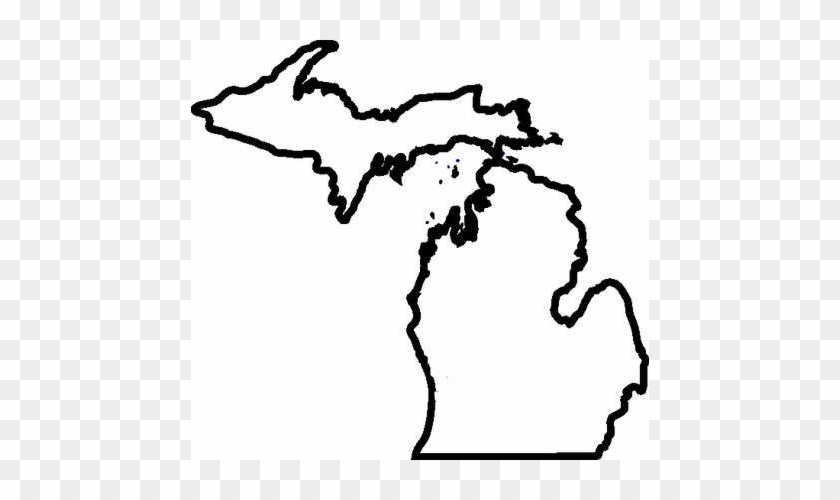 8 Of 12name That State - Michigan Outline Png #1164922