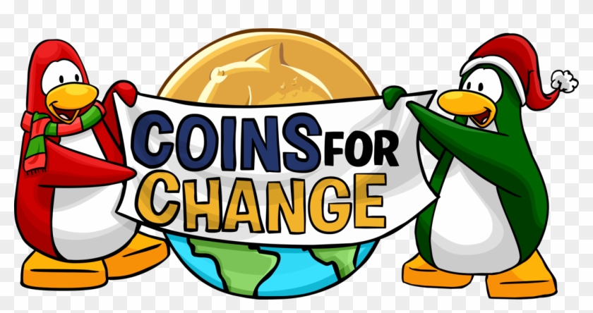 Coins For Change Logo - Club Penguin Coins For Change #1165006