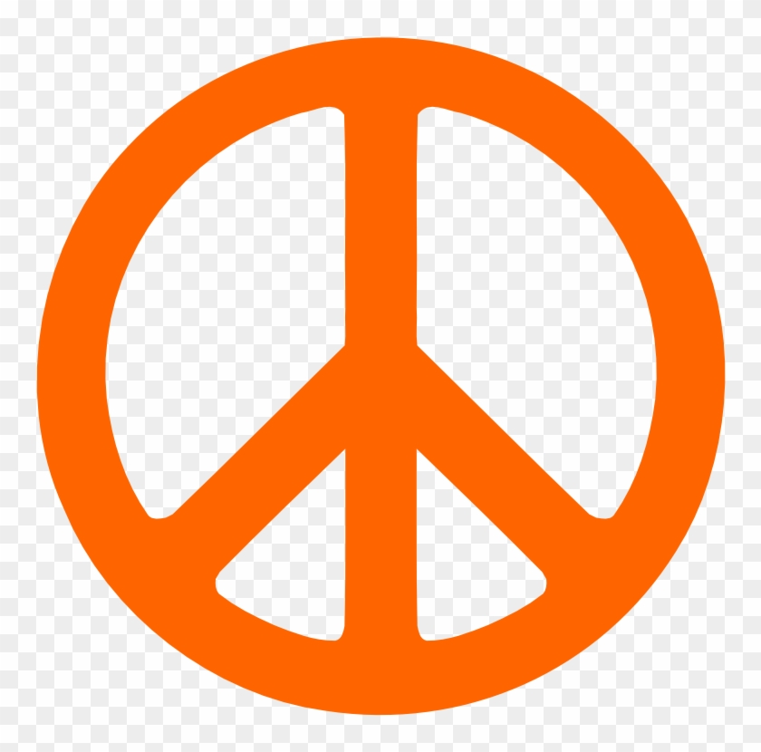 Safety Orange Peace Symbol 1 Dweeb Peacesymbol - Peace Symbol Png #1165008