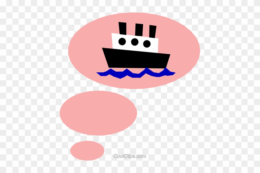 Cruise Ship Royalty Free Vector Clip Art Illustration - Circle #1165181
