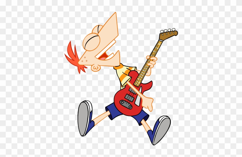 Phineas Clip Art - Phineas And Ferb Guitar #1165239