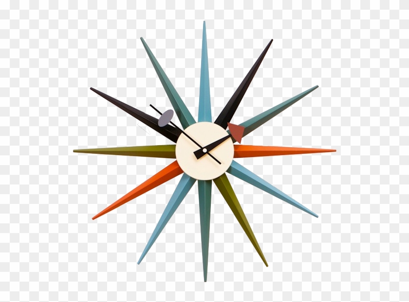 George Nelson Starburst Clock Wall Clock - Vitra Sunburst Clock #1165333