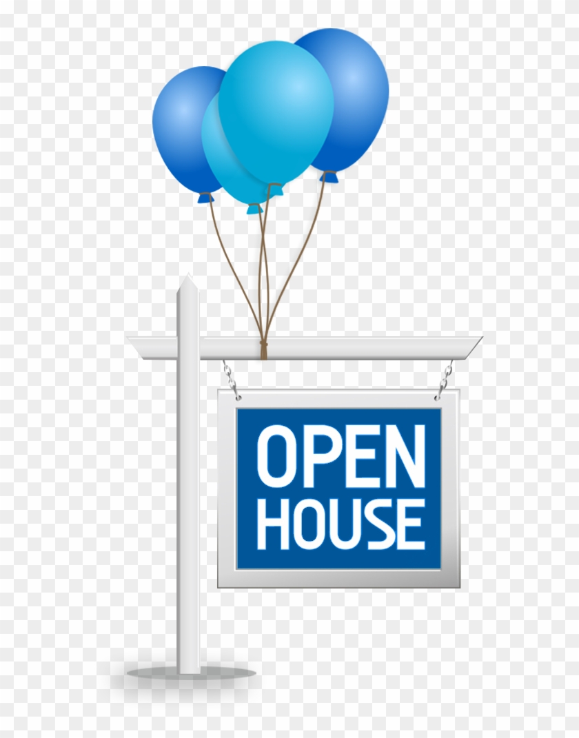 Las Vegas Open Houses - Blue Balloon Clip Art #1165476