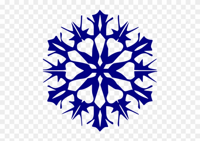 Snowflake Clipart Navy Blue - Orange Snowflake #1165505