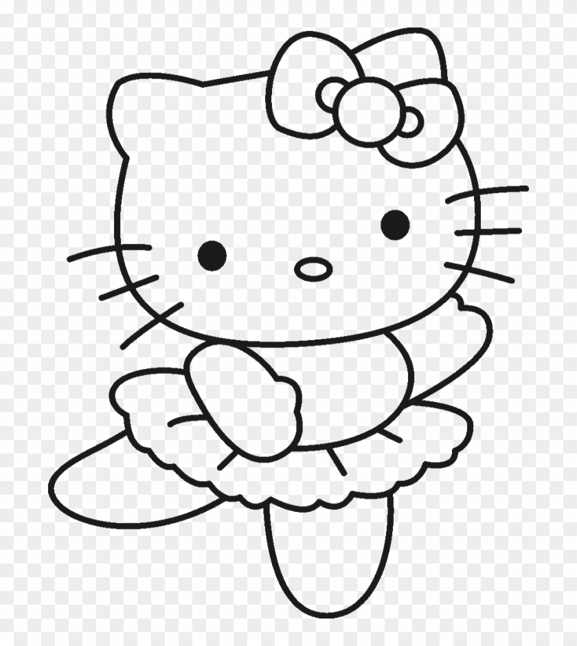 Hello Kitty Was Wearing A Cute Costume Coloring Page - Hello Kitty Coloring Pages #1165531