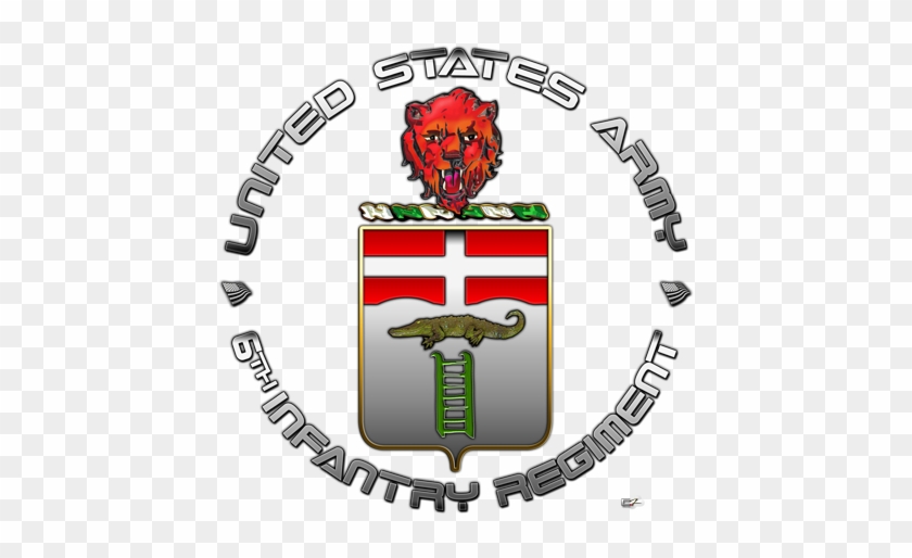 The Coat Of Arms Was Originally Approved On 25 Jan - 6th Infantry Regiment Crest #1165579