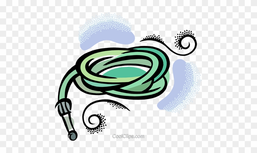 Garden Hose Royalty Free Vector Clip Art Illustration - Garden Hose #1165592