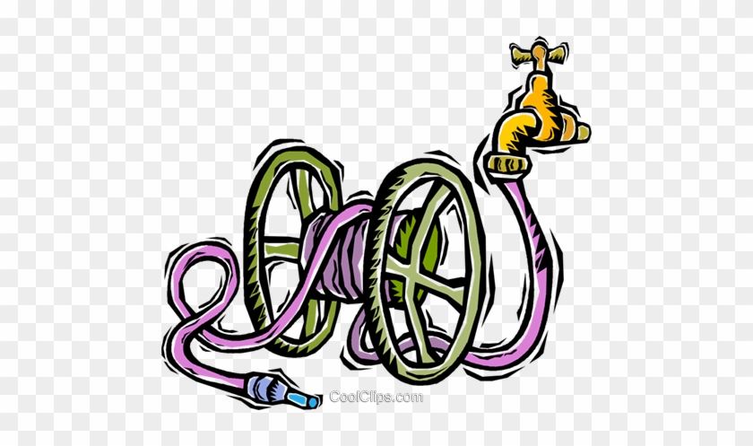 Garden Hose Royalty Free Vector Clip Art Illustration - Garden Hose Royalty Free Vector Clip Art Illustration #1165597