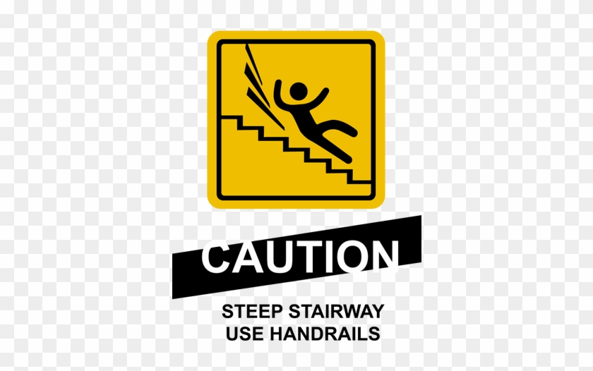 Steps Caution Sign - Caution Stairs Sign #1165682