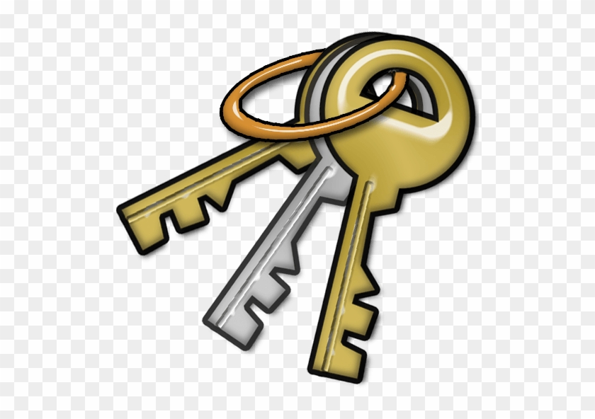 Five Keys Chain Clipart - Key Components #1165774