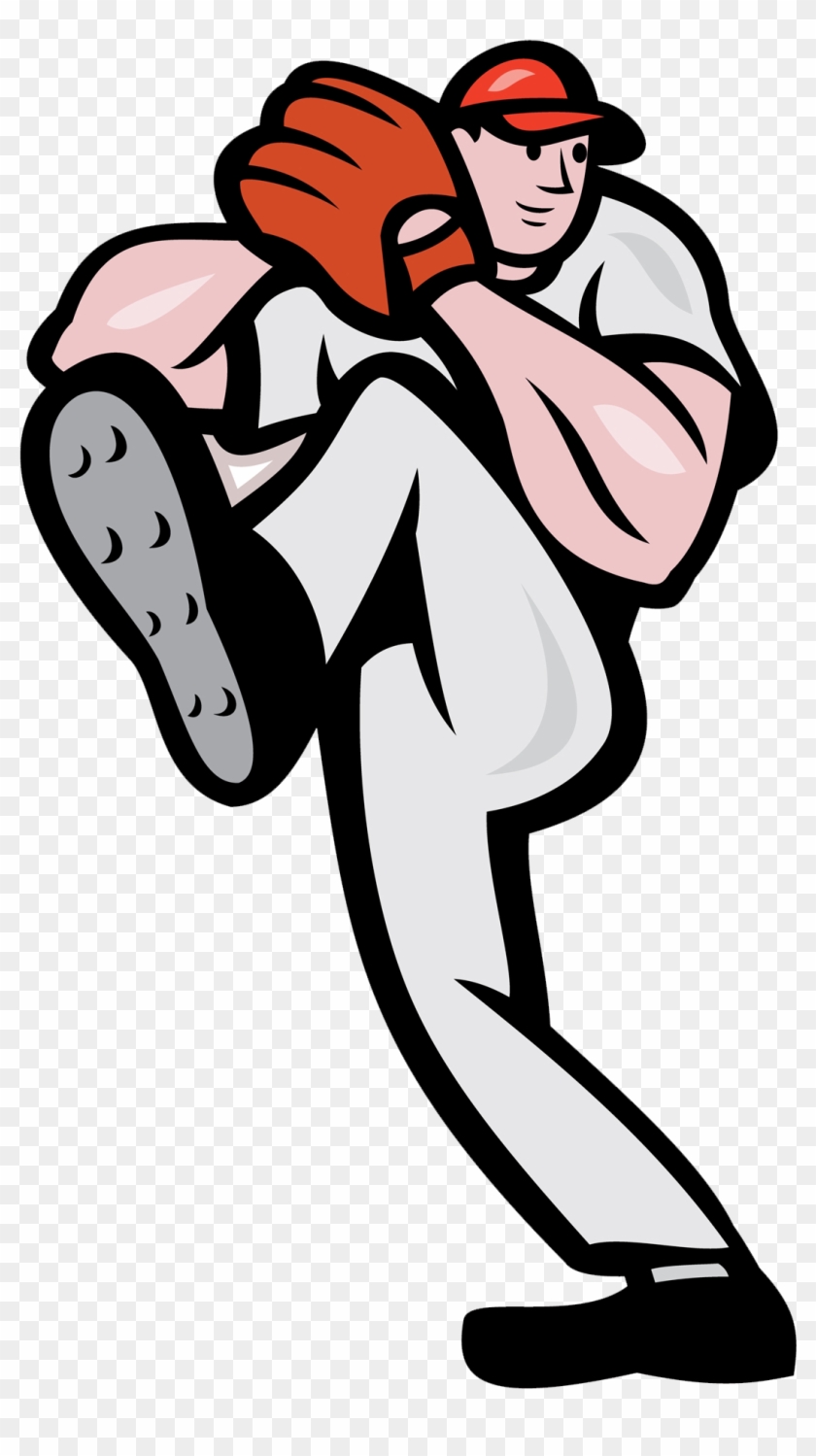 Pitcher Baseball Cartoon Illustration - Baseball Cartoon Transparent Pitcher #1165807