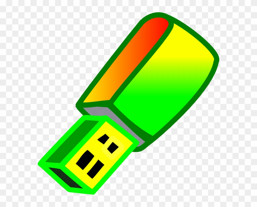 Usb Clipart Yellow - Clip Art #1165815