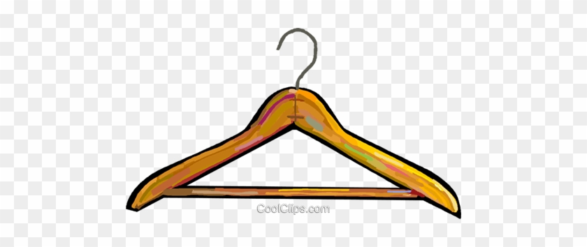 Clothes Hanger Royalty Free Vector Clip Art Illustration - Clip Art #1165856