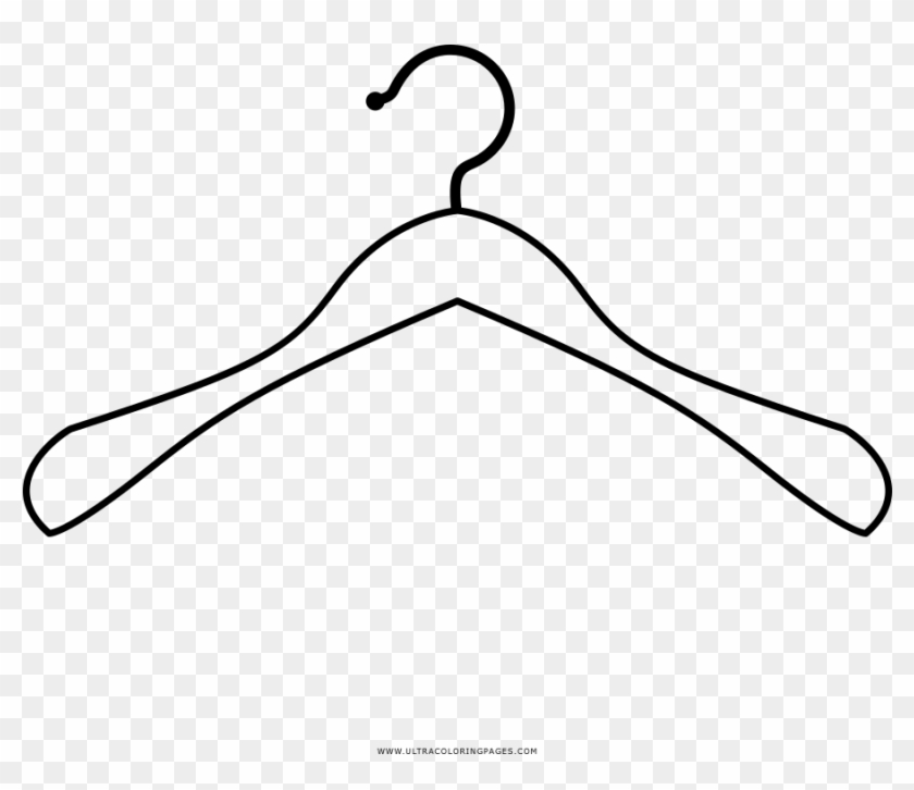 Point Clothes Hanger Clip Art - Cabide Desenho Png #1165896