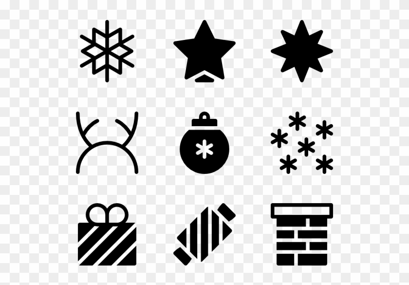 Christmas Ornaments - Distressed Star Clip Art #1165926