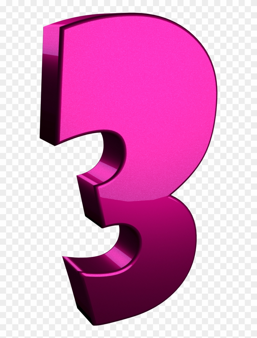 3d Three Number Png - Graphic Design #1166003