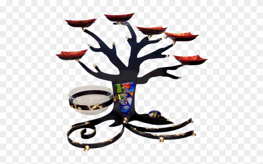 Mixed Metal Black Tree Of Life Seder Plate - Gary Rosenthal Sp25 Tree Of Life Seder Plate #1166101