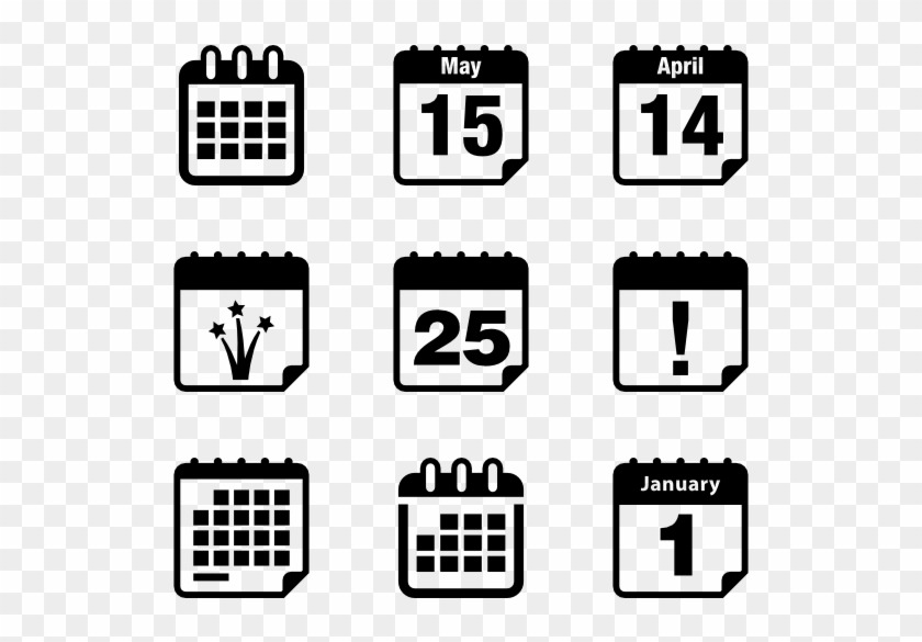 Calendar Icons - Calendar Icon Eps #1166145