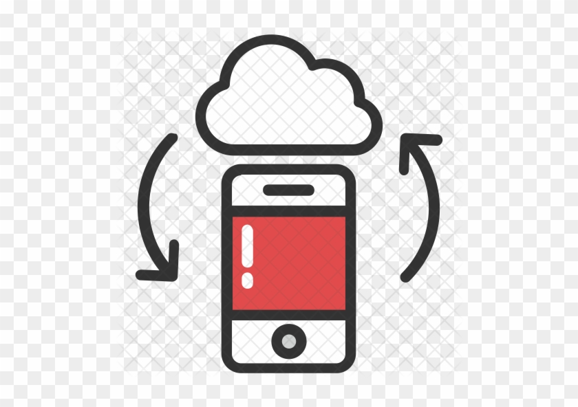 Mobile Cloud Synchronize Icon - Smartphone #1166154