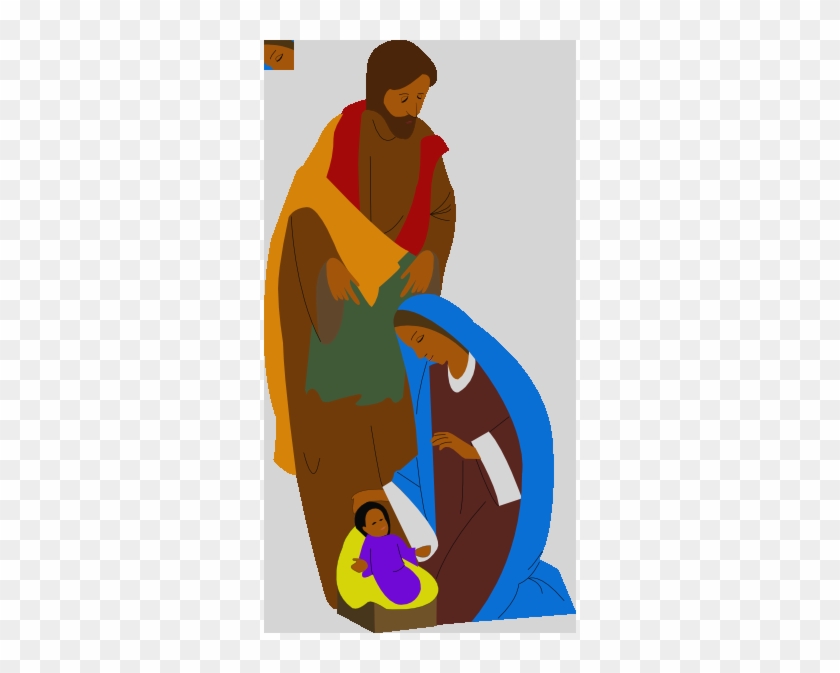 Free To Use & Public Domain Nativity Clip Art Jesus - Black Nativity Clipart #1166210