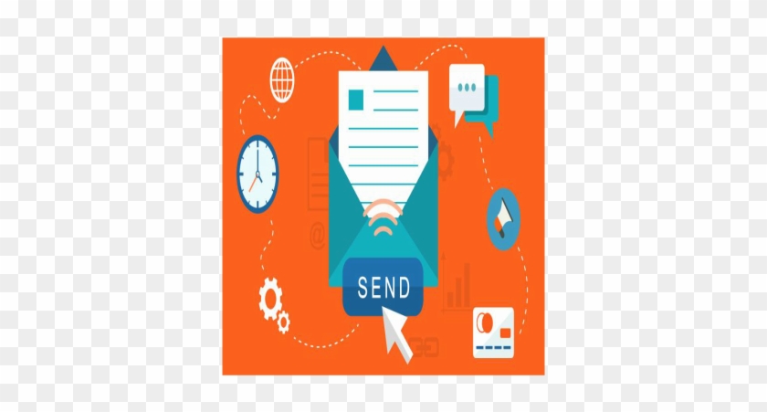 Email And Text Message Marketing - Graphic Design #1166494