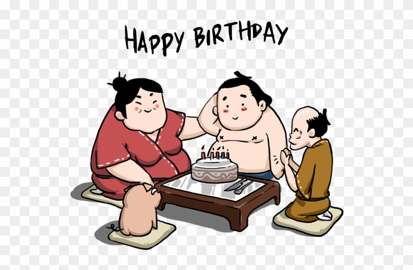 Ringo The Sumo Wrestler Stickers Messages Sticker-6 - Happy Birthday Sumo  Wrestler - Free Transparent PNG Clipart Images Download
